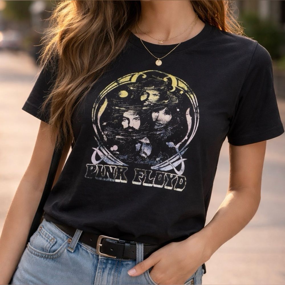 PINK FLOYD CROP top